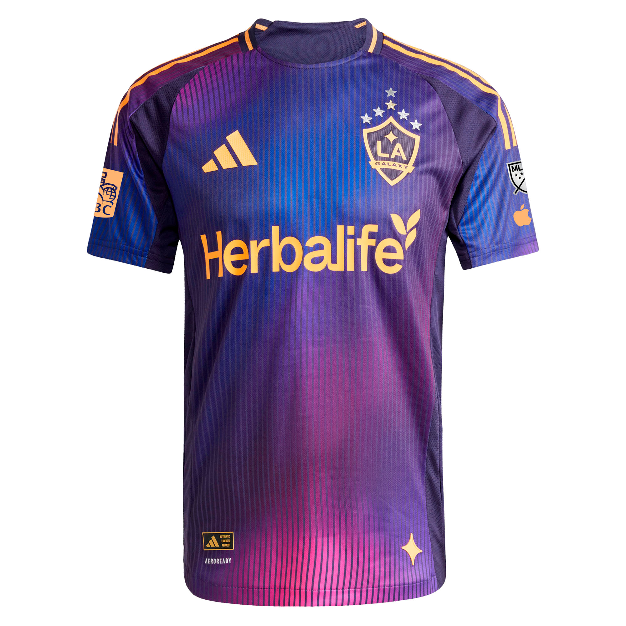Men's LA Galaxy adidas Navy 2025 RIZON Authentic Custom Jersey
