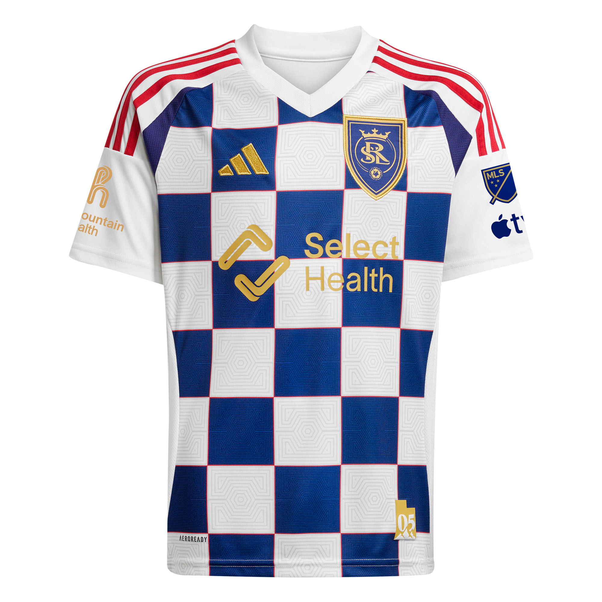 Men's Real Salt Lake adidas White 2025 Grid City Authentic Custom Jersey